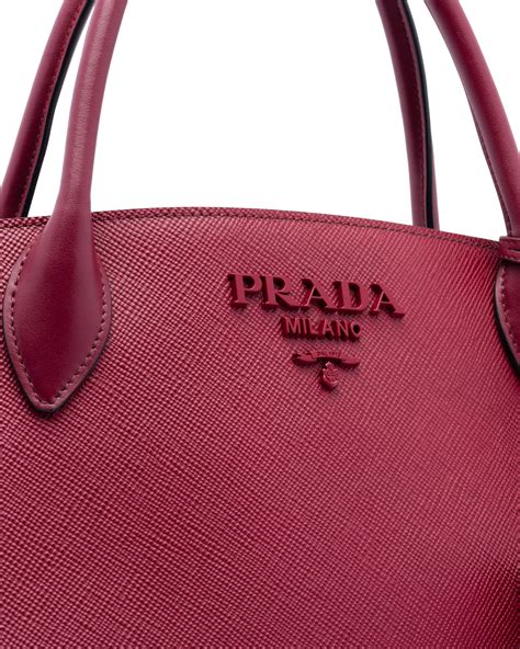 prada monochrome saffiano 皮革手袋|prada saffiano leather bags.